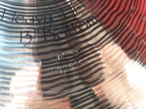 Paiste Signature Heavy 13 - gravage